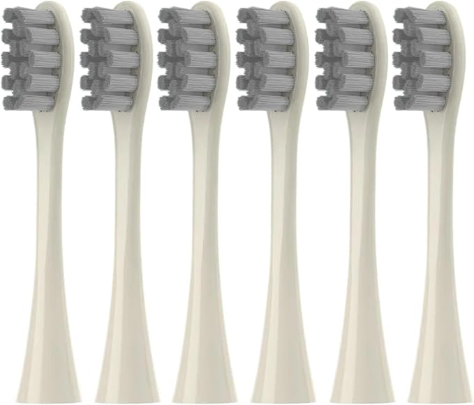 6 Pack Replacement Brush Heads for X/One/SE/XPRO/Z1/AIR Sonic Soft Bristles Waterproof &amp Vacuum Sealed(BGE 6Pcs)