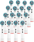 Compatible For Oral B EB50-P Multi-Angle Deep Cleaning Type Replacement Toothbrush Heads Soft Bristle(50-P 16PCS)