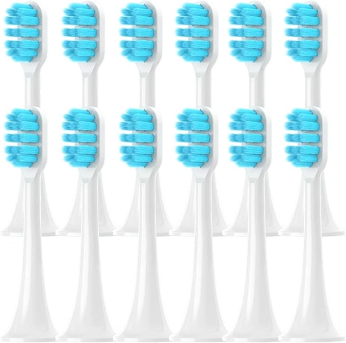 4/8/12/16PCS for T300/T500 Replacement Toothbrush Heads Electric Vacuum Soft Bristle Brush(T300 T500 Blue-12pcs)
