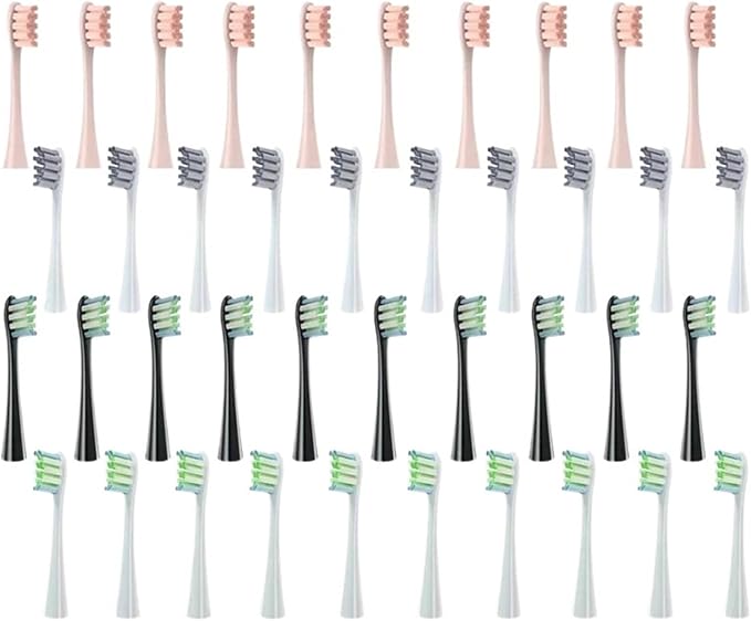 Brush Head ReplacementCompatible for Electric Toothbrush Soft Bristle X/X PRO/ Z1 Brushes Replaceable(40pcs)