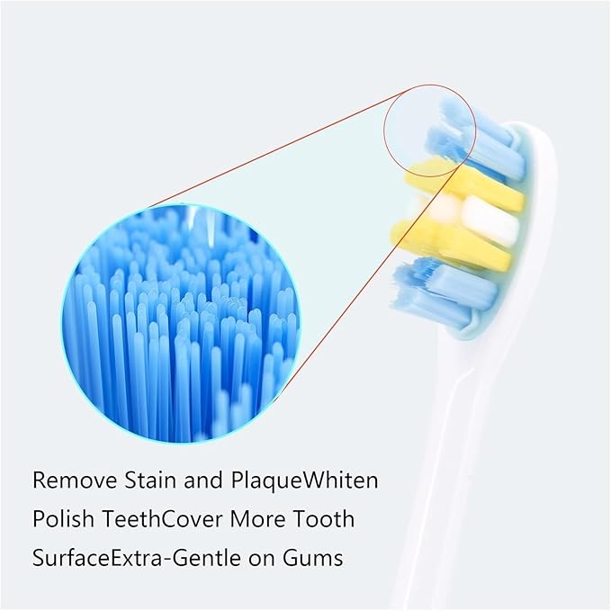 10Pcs Replacement Toothbrush HeadsCompatible for Sarmocare S100 Toothbrushes Head