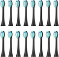16pcs Replacement Toothbrush Heads Compatible for P7/Y8/G7/SUP/T10/T9 Head Soft Bristles Nozzles(16PCS Black)