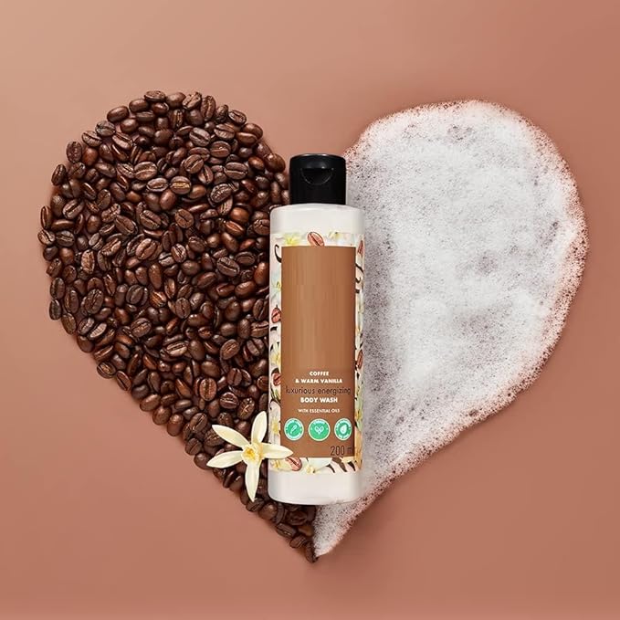 RG Moisturisng Body Wash 200ml|| with Coffee &amp Warm Vanilla|| Sulfate Free|| Paraben Free- Liquid Shower Gel