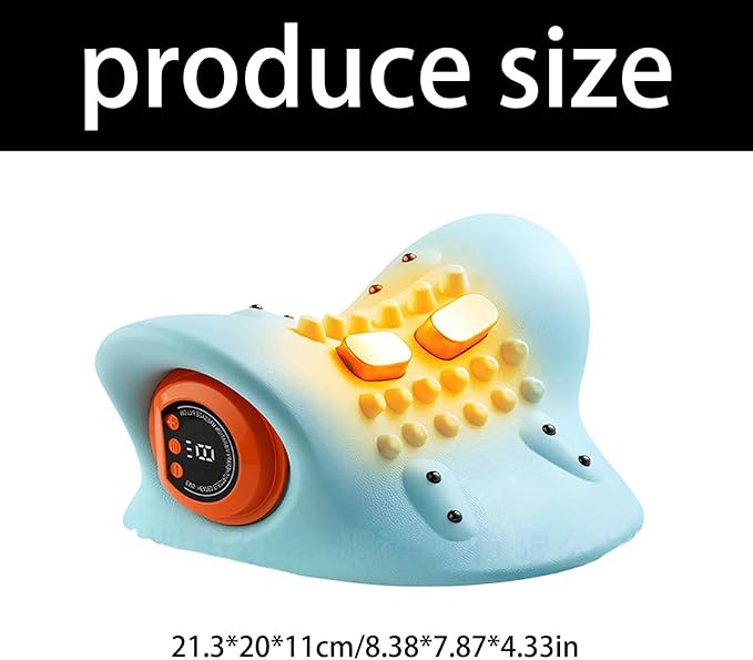 Neck Massager 2026 New Upgrade Neck Massager Pillow with Heat Electric Deep Tissue 4D Massage 26° Angle Neck Stretcher Cervical Traction Device 3 Modes - Neck &amp Shoulder Relief