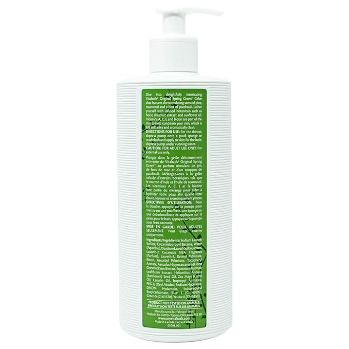 vitabath Moisturizing Bath and Shower Gelee Spring Green 128 Ounce