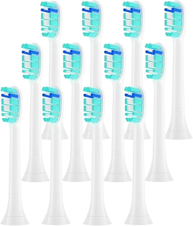 Replacement Toothbrush Heads Compatible for 4100 6500 6100 7500 5300 110016Pcs(Blue)