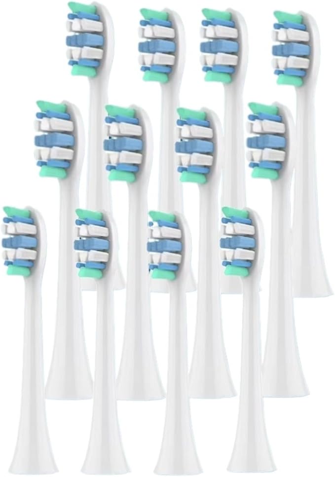 3Models Electric Toothbrush Head Compatible for with HX3/HX6/HX9 Series Models(12pcs 034-p)