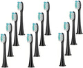 Electric Toothbrush Head Replaceable Sonic SuitableCompatible for Philips Sonicare's Brush(Black 12pc)