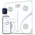 RENPHO Smart Scale for Body Weight FSA&ampHSA Eligible Digital Bathroom Scale BMI Weighing Bluetooth Body Fat Scale Body Composition Monitor Health Analyzer with Smartphone App (White 11/280mm)