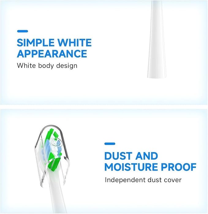 Replacement Brush Heads Compatible with Laifen LF10 Electric Toothbrush Replacement Heads Toothbrush Heads(12PCS)