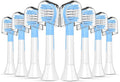 Kids Replacement Toothbrush Head Compatible with Philips HX6032/94HX6320HX6340HX6321HX6330HX6331 Replacement Brush Heads for 3-7 Years Old Kids (Mini Size)(8pcs Blue)