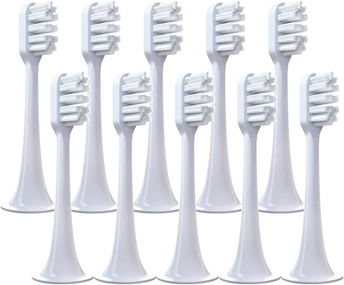 5 PCS Replacement Toothbrush HeadsCompatible for T300 T500 Teeth Brush Soft Teethbrush Nozzles(10 White Soft)