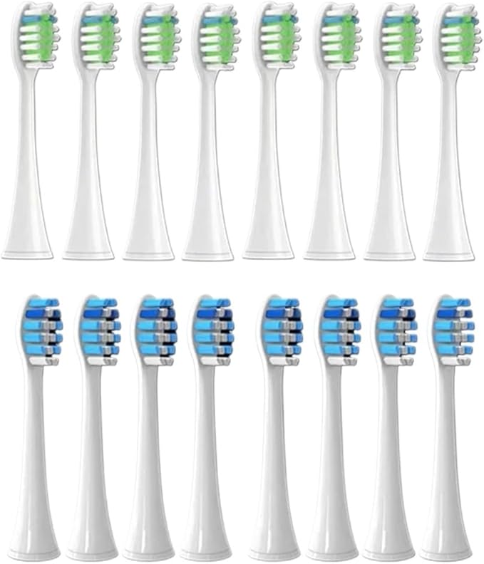 Compatible for Philips Sonicare Toothbrush Brush Head Replacement Heads HX3/HX6/HX9 Series HX3210/3211/6150/6500/6510/6530/9342/6730(8P1 8P3)