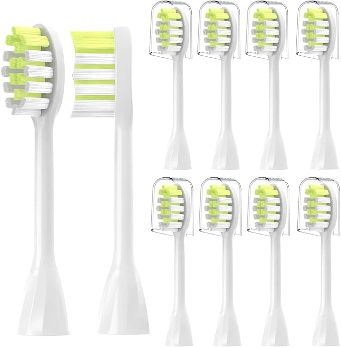 4Pack Replacement Toothbrush Heads Compatible with Ph One Soni Care Electric Head HY1100 HY1200 BH1022(8pcs White)