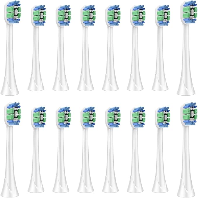 4/8/12/16PCS Replacement Toothbrush Heads ForCompatible for Phili Sonic Care C3 Premium Plaque Control 9044/65 G3 Gum 9054/65(16pcs)