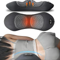 Smooth Triple Fusion Back Massager3 in 1 Back MassagerrElectric Lumbar Support Pillow Heat Vibration Massage Lower Back Spine Decompression Device(B)