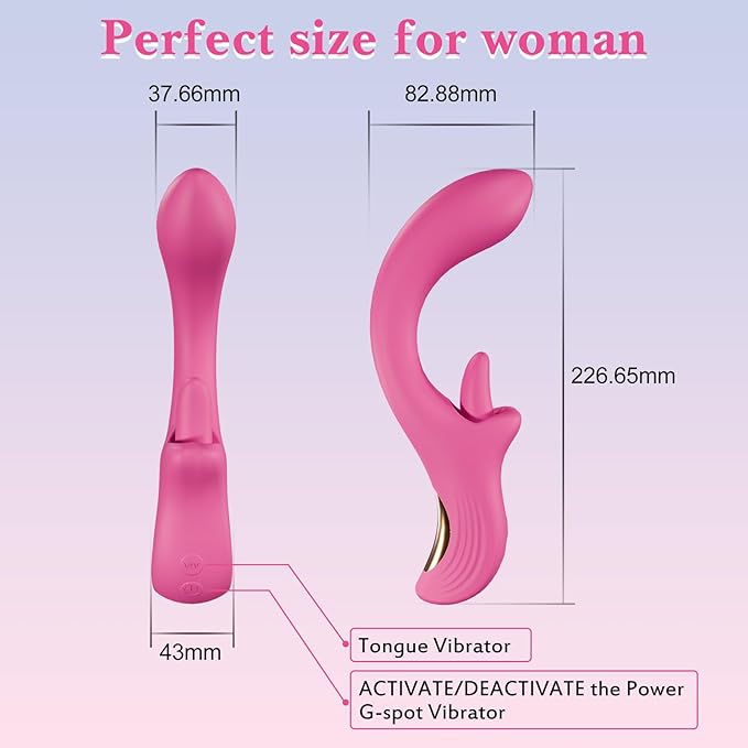 Dual Stimulation Adult for Women 10 Frequency Thrusting Stimulation Modes with Strong Suction Cup for Hands Free Play Automatic Electric Machine Tool for Women Pleasure DFG148