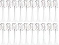 Compatibility for Mijia T300/T500/T700 Sonic Electric Toothbrush Heads Replaceable Refill Nozzles 4 Colors with Anti-Dust Caps 4/20Pcs(20Pink)