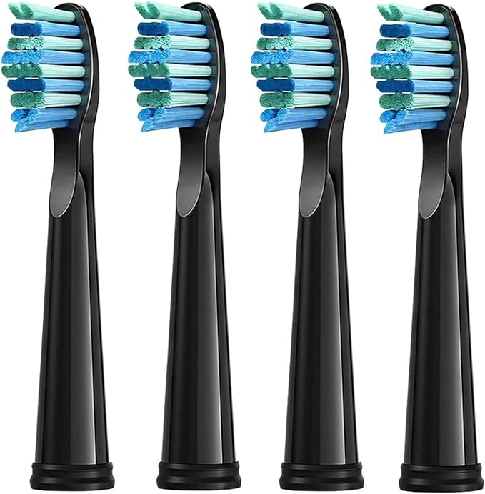 4/8/12/16 Pcs Replacement Brush Heads Compatible For Seago Compatible For Fairywill Electric Toothbrush Head Dupont Bristle Brush(4 Pcs white)