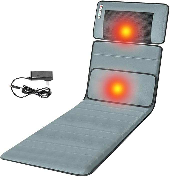 Body Massager Mat - Lightweight Whole Body Electric Vibrating Mat | Multifunctional Electric Bed Massager Tool for Neck Back Hip Waist