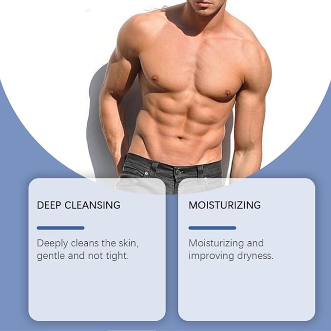 Quatrel Aquablue Body WashBody Wash Men MoisturizingDeep Cleansing Pore Care Moisturization (1pcs)