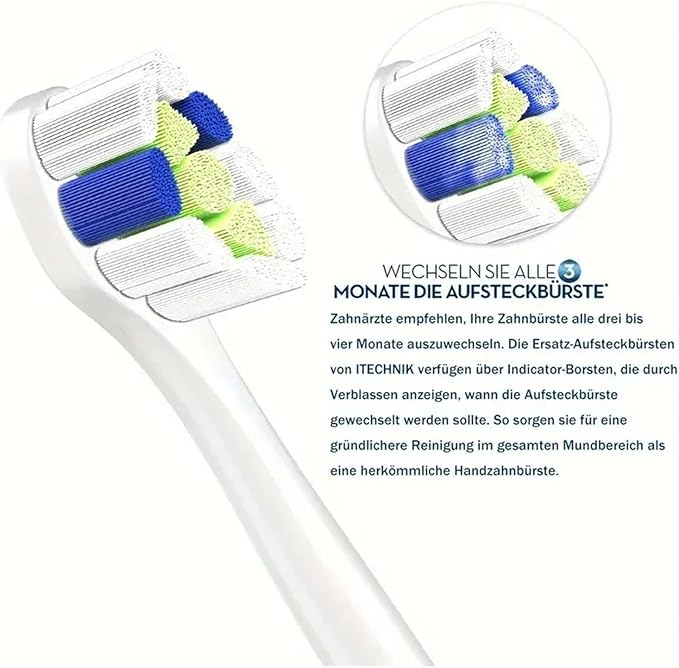 Compatible for Ph Soni Care W2 Optimal White H6063/67 Replacement Brush Heads Diamond Clean 3 6 9 Series Electric Toothbrush(16PCS)