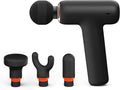 Sharper Image PowerBoost Core Mini Massage Gun| Portable Deep Tissue Percussion Massager with 6 Speeds| 4 Attachments| Quiet Motor| Cordless Muscle Recovery Tool with Carry Pouch