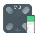FitTrack Dara Smart BMI Digital Scale - Measure Weight and Body Fat - Most Accurate Bluetooth Glass Bathroom Scale (Black)
