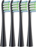 4/12PCSCompatible for Toothbrush Head for X/X Pro/Z1/F1/One/Air 2/SE Electric Sonic(4PCS-Black)