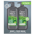 Dove Men+Care Body and Face Wash Extra Fresh 32 Fluid Ounce (Pack of 2)