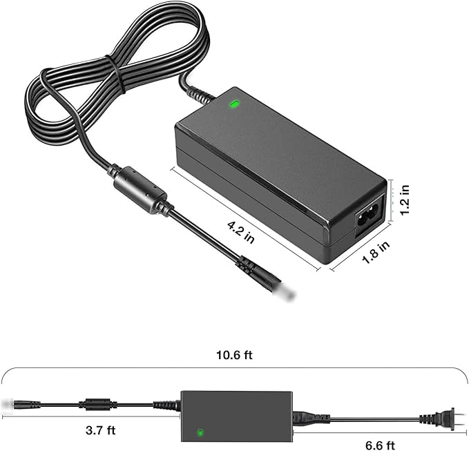 24V AC/DC Adapter Replacement for F6 Shiatsu Full Foot Massager A839-318102 K65S240300E2