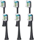 12pcs Replacement Heads Compatible for SOOCAS X3/X3U/X5 Toothbrush Brush Soft Bristle Nozzles(Black)
