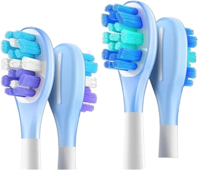 4 Pcs Replacement Brush HeadsCompatible for Usmile Electric Toothbrush Head(Purple)