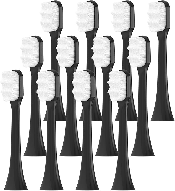 Compatible for Replacement Toothbrush Brush Heads Compatible with Philips Sonicare Electric Ultra Soft Nano Bristles 1100 5300 7500(12 Pcs)