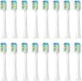 16pcs Replacement Toothbrush Heads Compatible for ROAMAN T3/T5/T10/T10S/T20/E7/V5(16pcs White)
