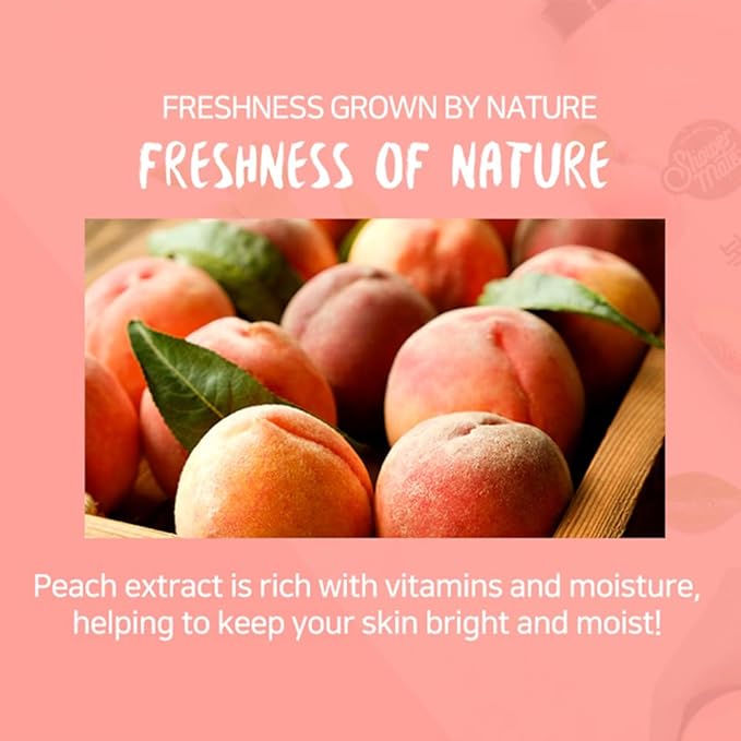 Natural Body Wash 42.3 fl oz 1.2 kg (Peach)