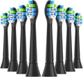 8pcs Replacement Toothbrush Heads Brush Head Compatible for Phips 4100 6500 6100 7500 5300(8pcs Blue-Black)