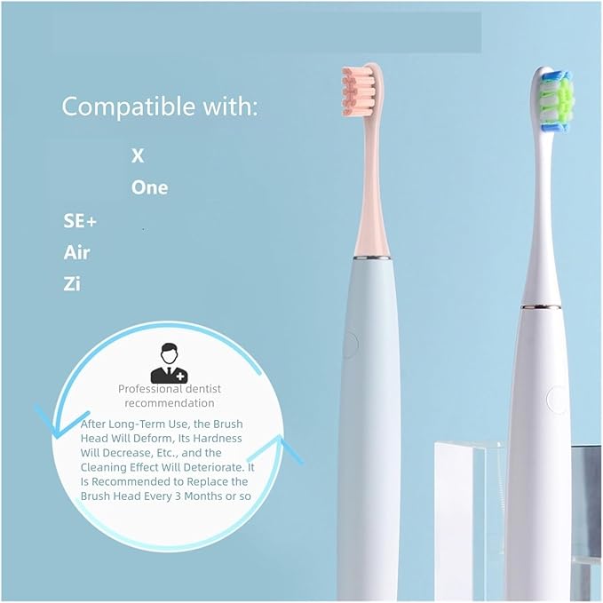 12Pcs Electric Toothbrush Rreplacement Heads Compatible for Oclean x pro Elite X ProFlowF1Air 2.with Hygienic Caps(Gray)