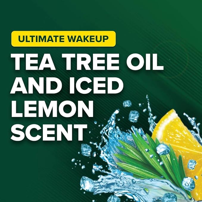 Irish Spring Ultimate Wake Up Tea Tree Face &amp Body Wash for Men Moisturizing Body Wash Washes Away Bacteria - 18 Fluid Ounce 4 Pack