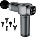 Deep Tissue Massage Gun Portable Percussion Muscle Massager with 30 Speeds &amp 6 Attachments Handheld Electric Back &amp Neck Massager for Pain Relief