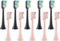 12pcs Brush Sonic Toothbrush Soft Bristle NozzlesCompatibility for X3/X3U/X5 Replacement Heads Clean Tooth(6Black with 6Pink)