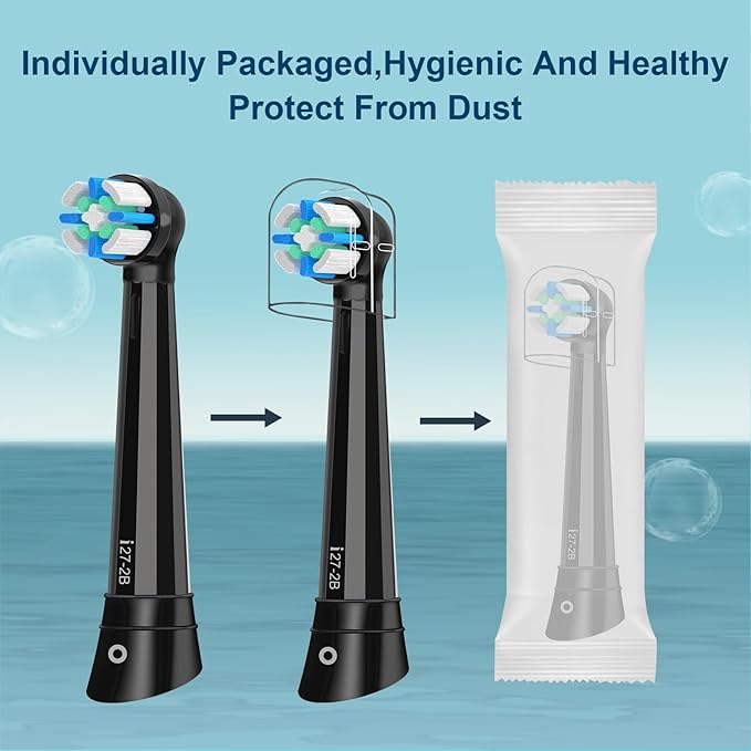 8PACK Replacement Heads Compatible with Oral B iO 3 4 5 6 7 8 9 10 Series Electric ToothbrushToothbrush Heads Compatible with Oral B iO Replacement Heads Medium Bristles for Effective Cleaning