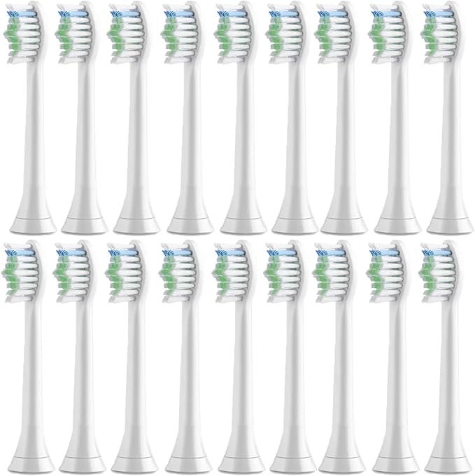 4pcs Replacement Brush HeadCompatible for PH Sonic Care Diamondclean Electric Toothbrush(18 White)