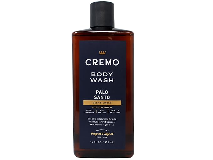 Cremo Body Wash Set 16 FL OZ - Palo Santo Italian Bergamot Golden Amber Skin-Moisturizing Formula 16 FL OZ Each