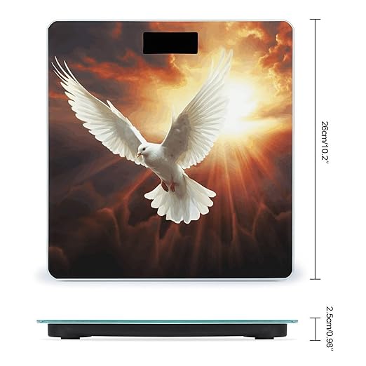 Dove Sun Art Bathroom Scale Weight Scale for Body WeightHighly Accurate Digital Weighing Machine Clear LED Display Digital Bathroom Body Scale 400lb/182kg