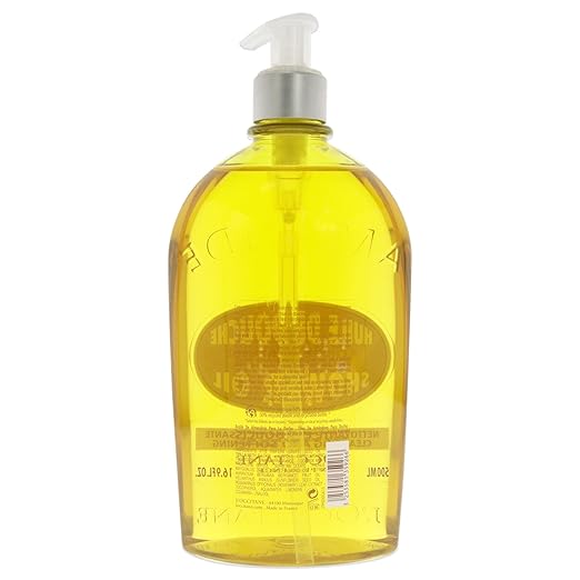 L'OCCITANE Cleansing &amp Softening Almond Shower Oil Body Wash &amp Shaving Base Purifies &amp Smooths Without Drying Skin Milky Lather Nourishing Skincare