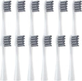12pcs Replacement Brush Heads Compatible for X/X PRO/ Z1/ F1/ One/Air 2 /SE Toothbrush Soft Bristle Nozzles(12Gray)