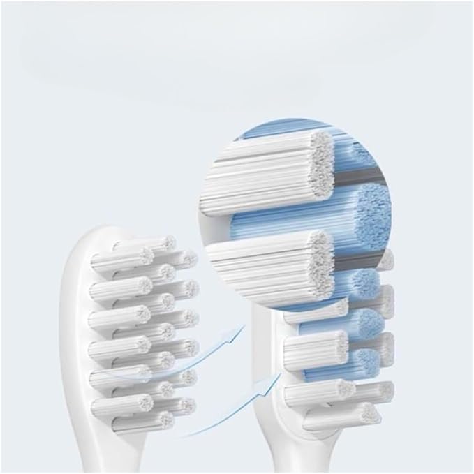 T301/T302 Sonic Smart Electric Toothbrush Heads Tooth Brush Replacement Head Tool Compatible for T301 T302 Soft(Black)