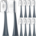 Replacement Toothbrush HeadsCompatible for Black Series Electric(10pcs)(Gray)