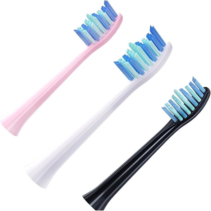 8 Pcs Replacement Brush Heads for Toothbrush Head Teeth Cleaner and with Dust Cover(White)